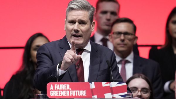 Starmer to address conference as poll puts SNP and Labour neck and neck