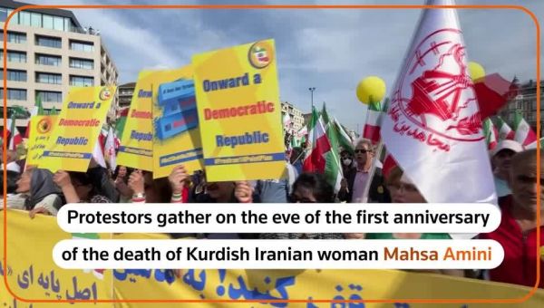 Protesters in Brussels commemorate Iran’s Mahsa Amini | Reuters Video