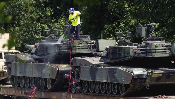 US-made Abrams tanks arrive ahead of schedule in Ukraine for counteroffensive