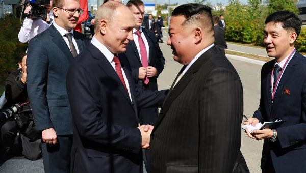 'Sacred fight': Putin hosts North Korea's Kim Jong Un at Siberian spaceport