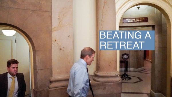 Jordan backs down from third ballot, will support temporary speaker