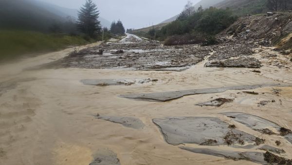 Witness tells of lucky escape as Scotland’s most notorious road hit by landslips