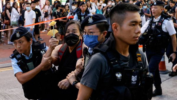 Hong Kong police arrest activists marking 1989 Tiananmen massacre anniversary
