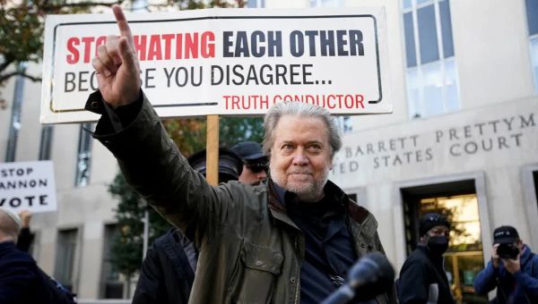 Steve Bannon sentenced to 4 months in prison for criminal contempt of Congress