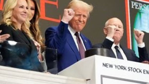 Trump Rings New York Stock Exchange Opening Bell