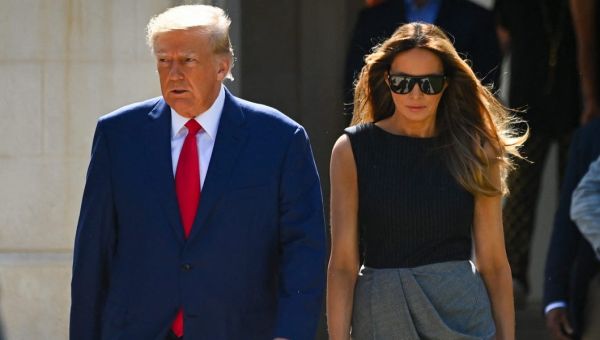 A ‘Where’s Melania?’ banner was flown over an Iowa football stadium just before Trump, DeSantis, and other presidential hopefuls arrived