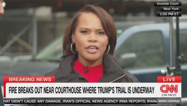CNN’s Laura Coates Reported Live as Man Set Himself on Fire Outside of Trump Trial Courthouse: ‘An Unbelievably Disturbing Moment Here’