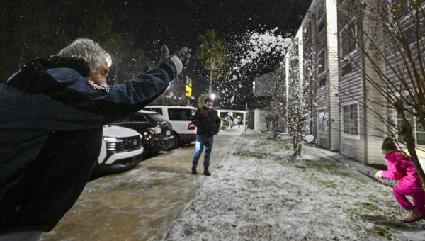 Florida snow breaks records