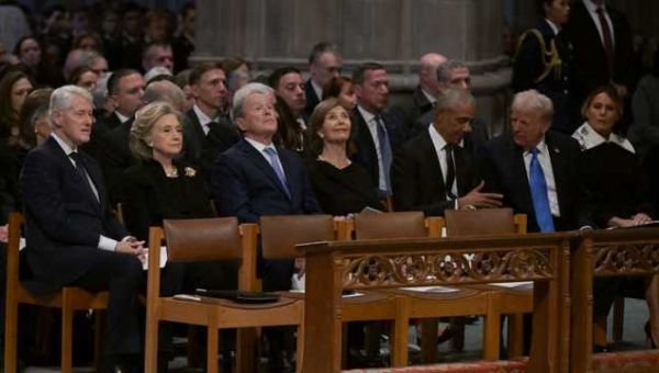 Watch: All 5 living presidents attend Jimmy Carter’s funeral services