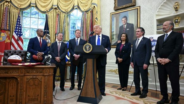 Trump announces 2027 NFL Draft headed to Washington, DC