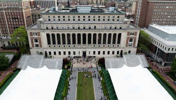 Columbia suspends over 65 students after pro-Palestinian protest in library