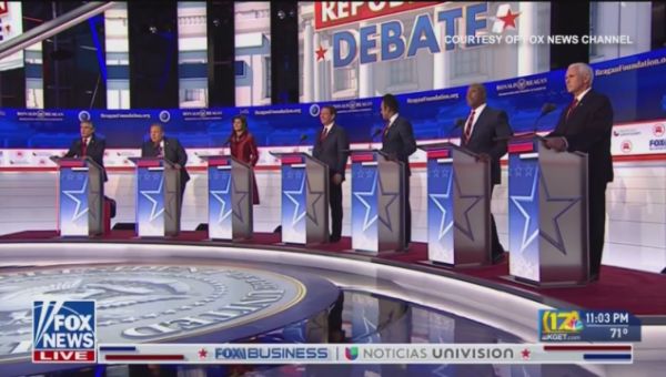 GOP supporters gather at KC Steakhouse to watch debate