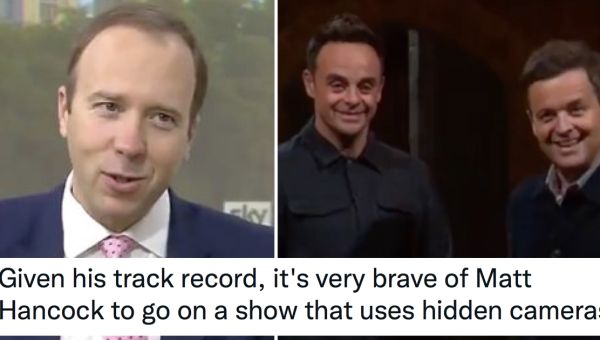 Matt Hancock has signed up for I’m A Celebrity – favourite responses