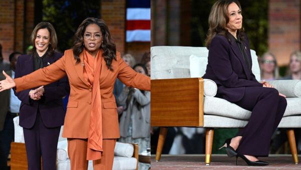 Oprah and Kamala Harris Favor Hidden Necklines With Bold Suiting for ‘Unite for America’ Livestream Rally