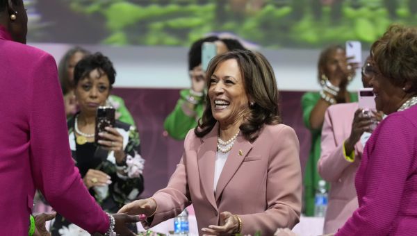Kamala Harris’s Pep Rally of a Campaign Takes Playground Tactics to the Next Level