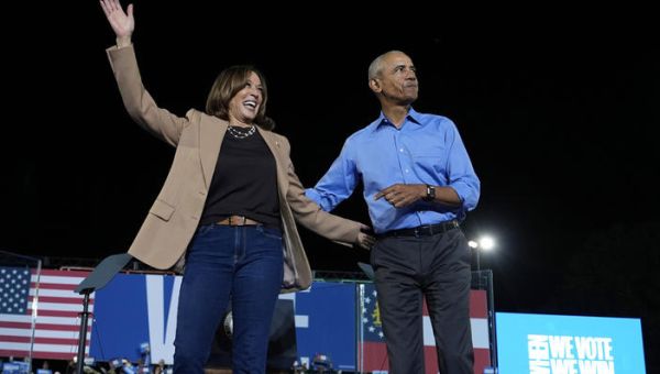 Harris rallies with Obama, Tyler Perry and Bruce Springsteen in Clarkston