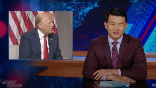 'The Daily Show' reacts to Trump's unhinged rant about Kamala Harris' racial identity