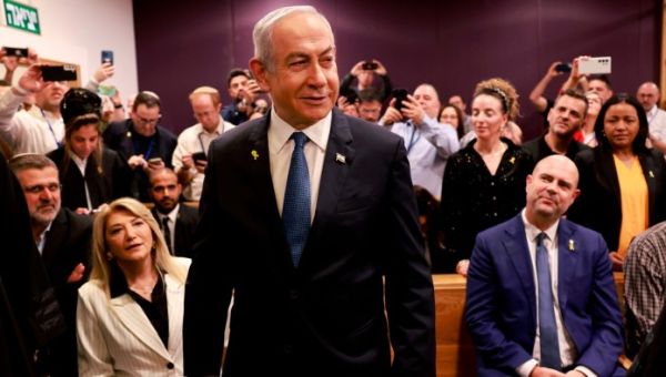 Benjamin Netanyahu decries ‘libel and lies’ in first corruption trial testimony