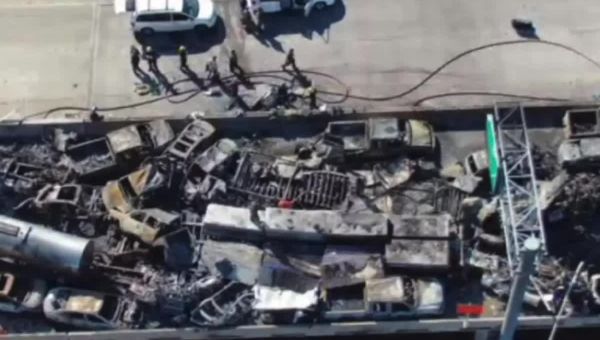 Louisiana “superfog” video shows aftermath of deadly highway pileup