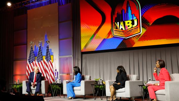 Trump Interview Turns Heated at Black Journalists Convention