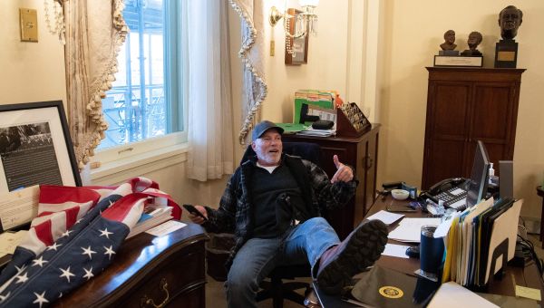 Arkansas Man Who Put Feet on Desk in House Speaker Pelosi’s Office Gets 4.5 Years in Prison