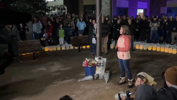 Hundreds Gather at Burnsville, Minnesota Vigil for Police Officers and First Responder Killed in Shooting