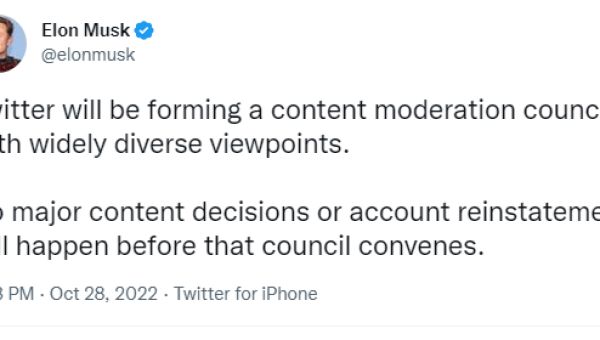 Elon Admits His Content Moderation Council Was Always A Sham To Keep Advertisers On The Site