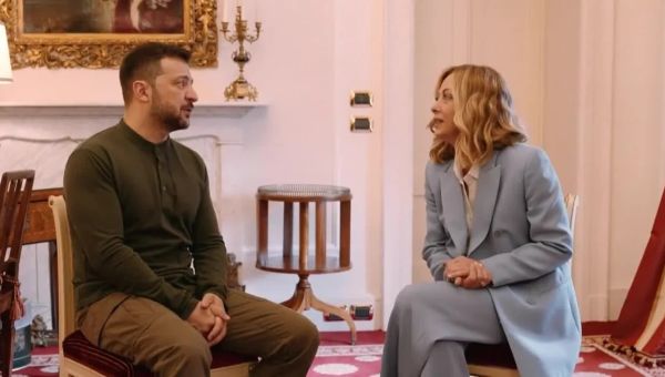 Selenskyj wirbt in Italien bei Meloni um Unterstützung