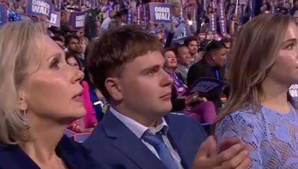 Tim Walz's son goes viral with wholesome, emotional response to his dad's big speech