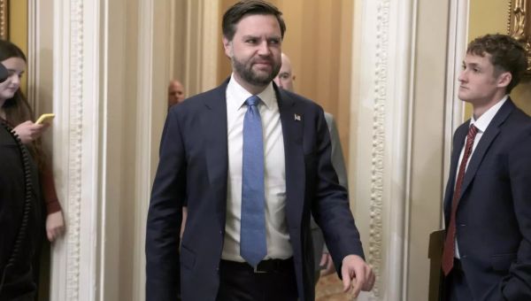 JD Vance casts tiebreaking vote to defeat Democrats on Trump tariff plan