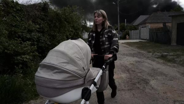 Ukrainians fleeing Russia’s Kharkiv offensive fear occupation once again