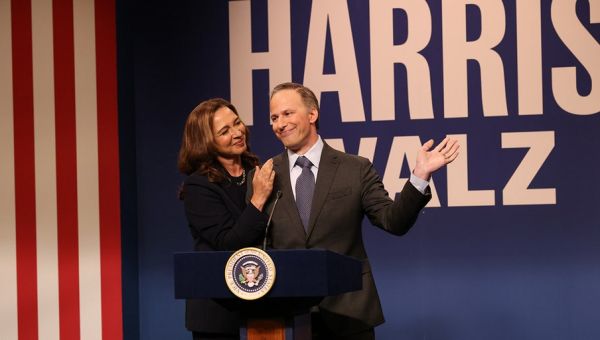 SNL mocks Kamala Harris watching Walz, Vance ‘vibing’ during VP debate skit: ‘Why are they friends?’
