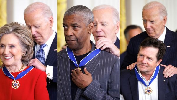 Hillary Clinton, Denzel Washington, Michael J. Fox, & More Presented with Presidential Medal of Freedom!
