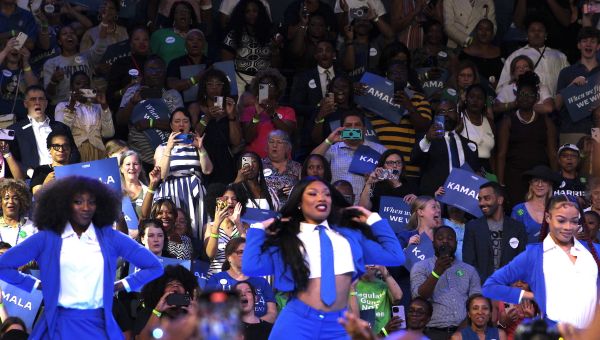 Exclusive: Star-Studded Kamala Harris Rally In Atlanta Features Megan Thee Stallion And Quavo