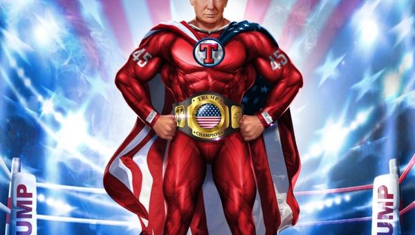 There is a sinister side to Trump’s much mocked superhero narrative