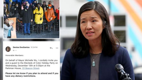 Boston Mayor Michelle Wu defends ‘electeds of color’ holiday party…