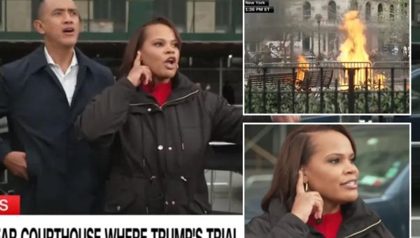 This is the moment CNN anchors watched man set himself on fire…