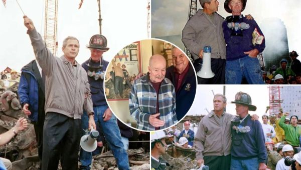 9/11 firefighter Bob Beckwith, who stood beside George W. Bush in…