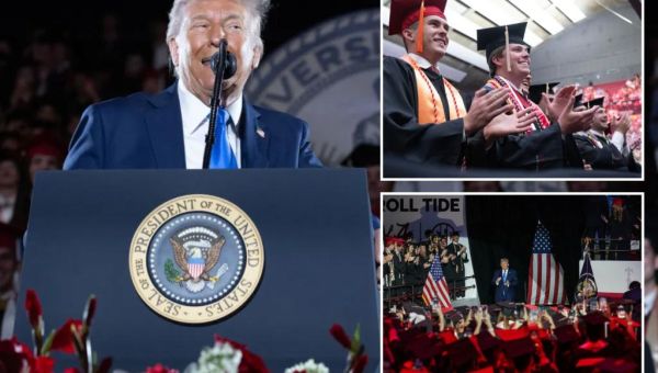Trump hails Alabama graduating class as first of the 'Golden Age'...
