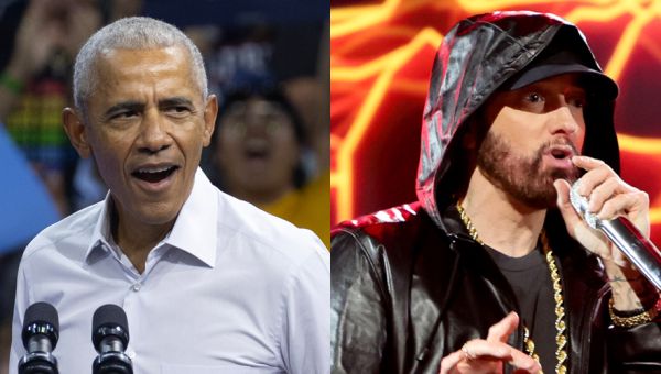 Barack Obama Raps Eminem’s ‘Lose Yourself’ at Detroit Harris-Walz Rally – Watch Now! | Just Jared: Celebrity News and Gossip | Entertainment