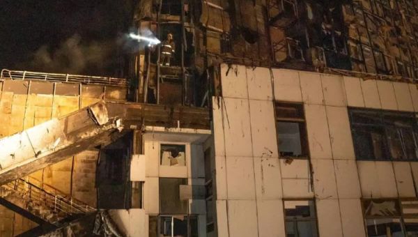 Before and after photos show damage from Russia-Ukraine overnight barrage