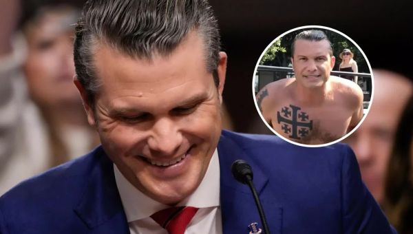 Pete Hegseth answered questions about his Jerusalem cross tattoo