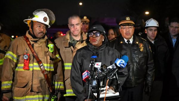 Videos show Philadelphia plane crash, massive fire