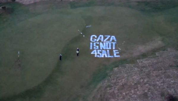 Donald Trump's Scottish golf course Turnberry vandalised by pro-Palestine activists
