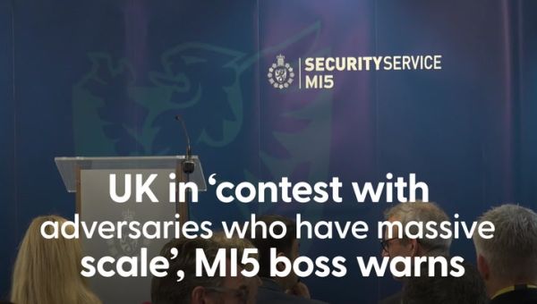 MI5 boss: UK in ‘contest with adversaries who have massive scale’