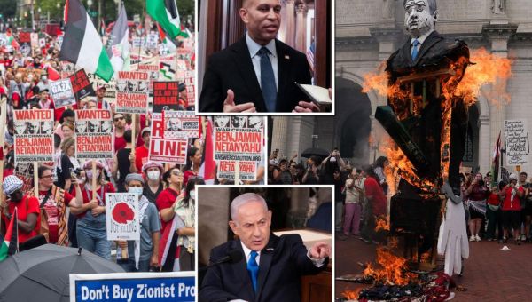 Hakeem Jeffries suggests DC anti-Israel protests were not left-wing...