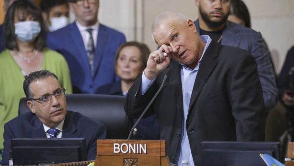 Protests, anger, tears roil LA City Council meeting over leaked racist recordings