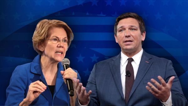 Ron DeSantis bullies Bud Light like Elizabeth Warren bullies Amazon