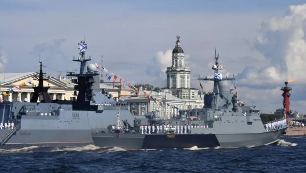 Russian navy stages war games in NATO heartland