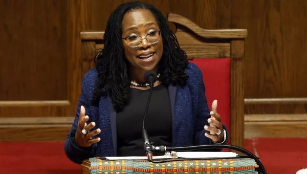 Ketanji Brown Jackson uses Amy Coney Barrett’s words against conservatives